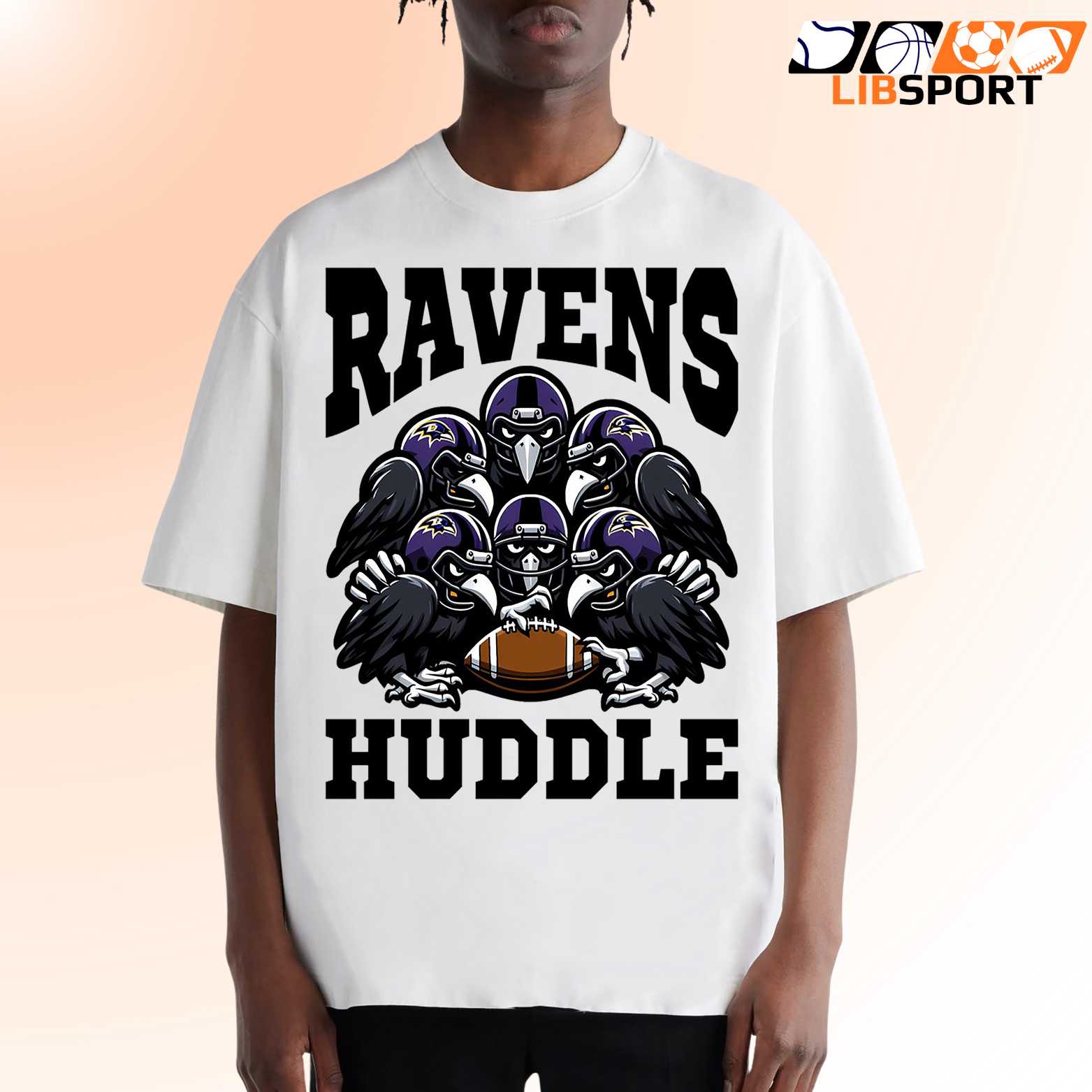 Ravens Huddle T Shirt, Game Day Nfl Football Fan Gift Tee
